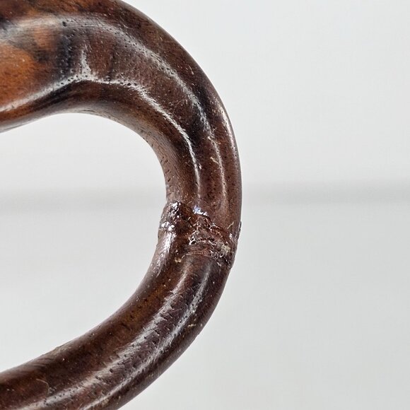 Vintage Hand-Carved Wooden Duck Sculpture *Repaired Neck* Signed - Picture 8 of 8